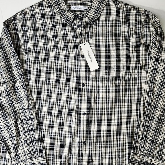 Calvin Klein Shirts Mens Calvin Klein Big And Tall Xl Long Sleeve